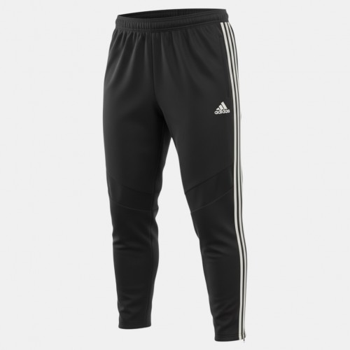 Adidas Training Pants Black 3-Stripes XL Pre Owned